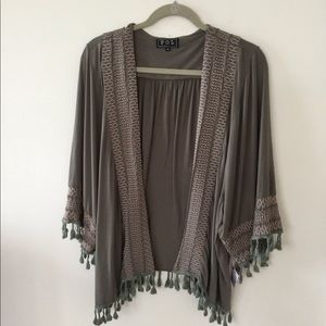 POL open front draping cardigan.M